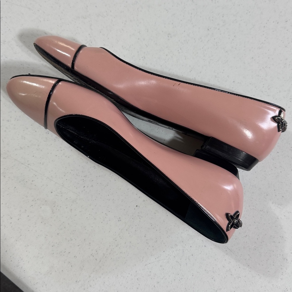 Louis Vuitton Flats Light Pink Women’s Size 35.5 US 5.5 Authentic Preowned